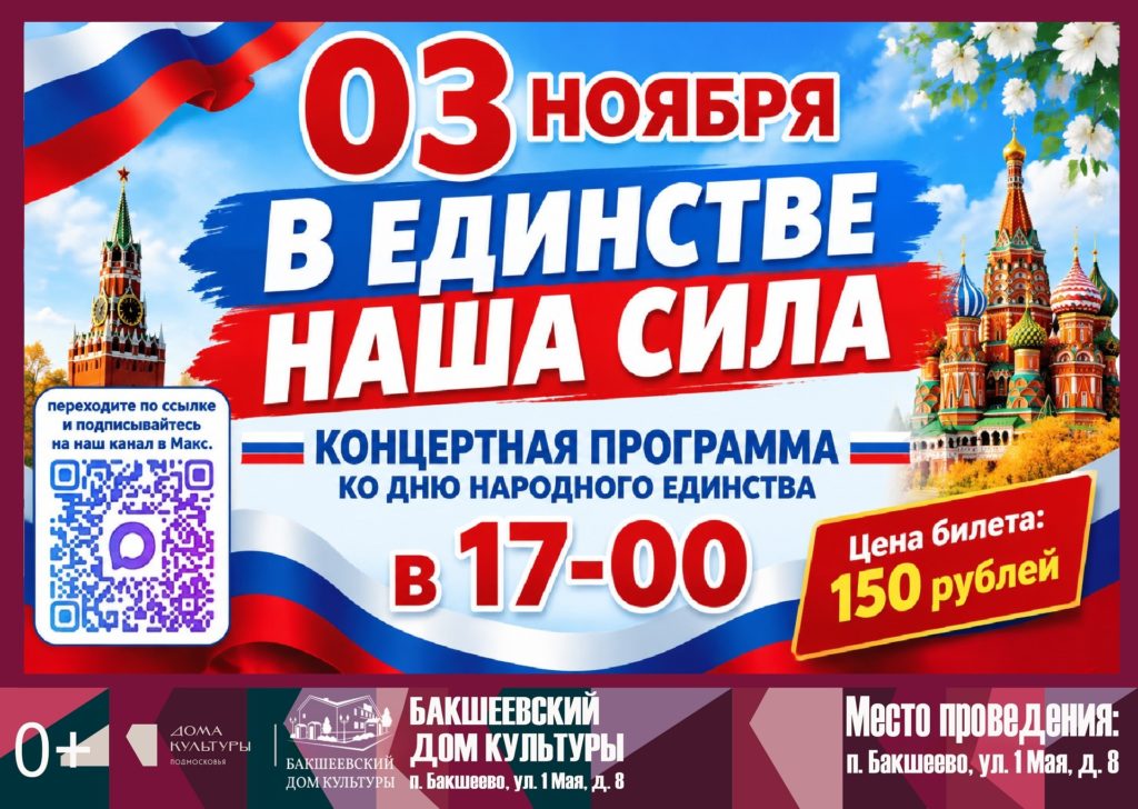 Концертная программа «В единстве наша сила!»